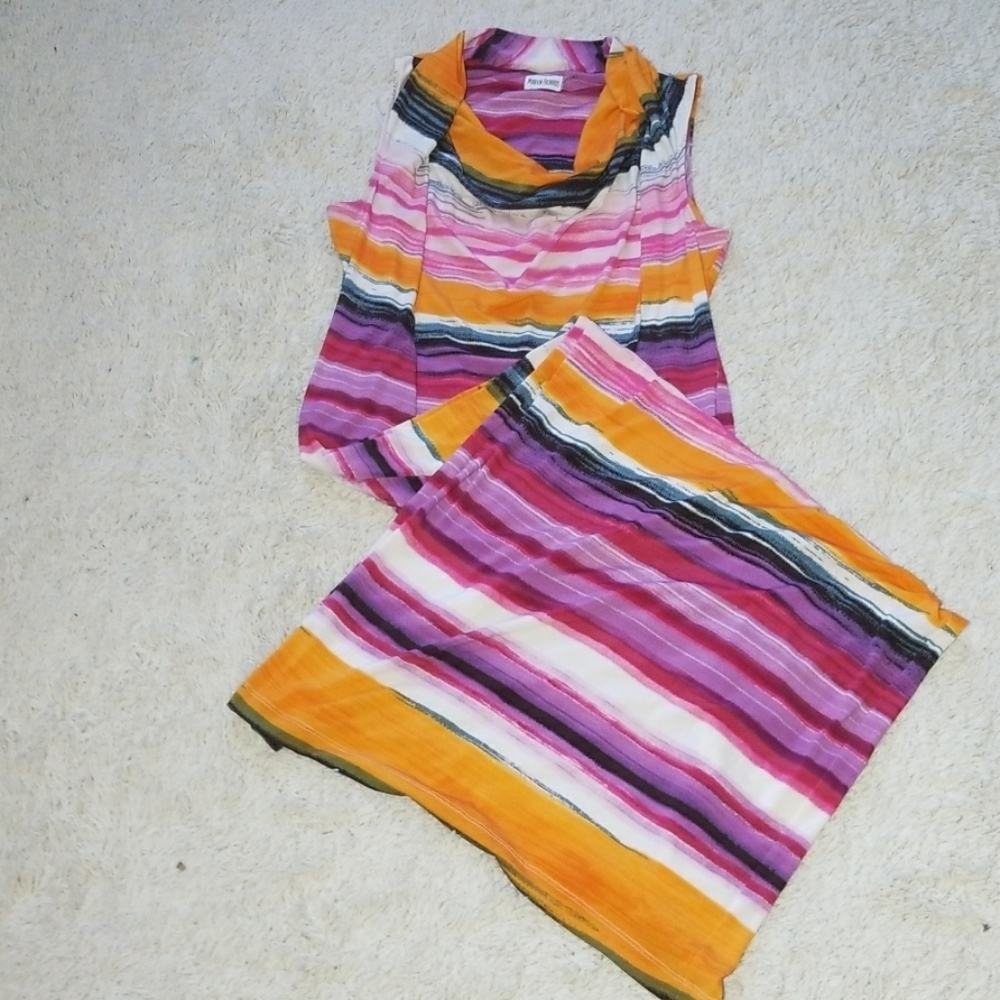Marvin Richards cowl neck sleeveless maxi dress 12